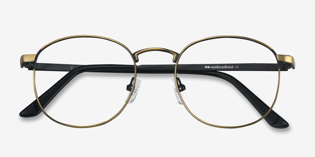 St Michel Bronze MetalEyeglass Frames from EyeBuyDirect, Closed View