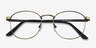 St Michel Bronze MetalEyeglass Frames from EyeBuyDirect, Closed View