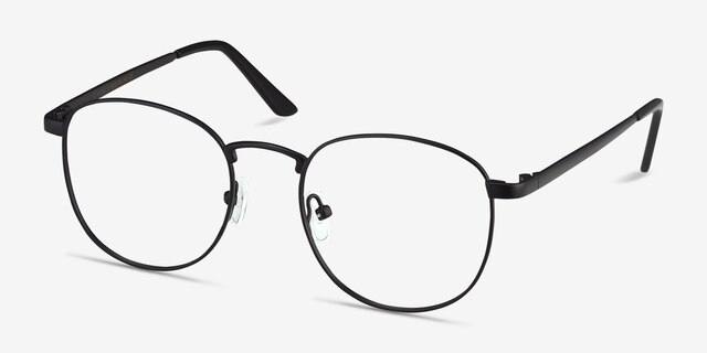 St Michel Black MetalEyeglass Frames from EyeBuyDirect, Angle View