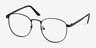 St Michel Black MetalEyeglass Frames from EyeBuyDirect, Angle View