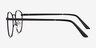 St Michel Black MetalEyeglass Frames from EyeBuyDirect, Side View