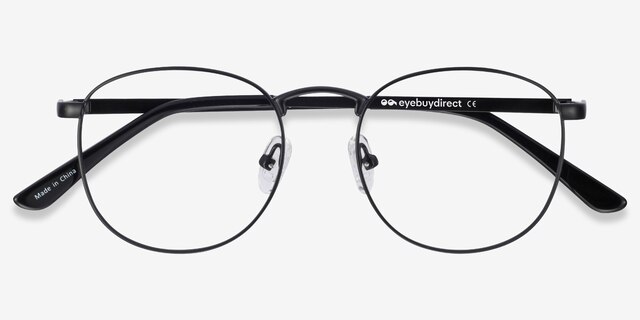 St Michel Black MetalEyeglass Frames from EyeBuyDirect, Closed View