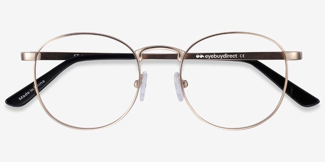 St Michel Golden MetalEyeglass Frames from EyeBuyDirect, Closed View