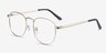 St Michel Golden MetalEyeglass Frames from EyeBuyDirect, Angle View