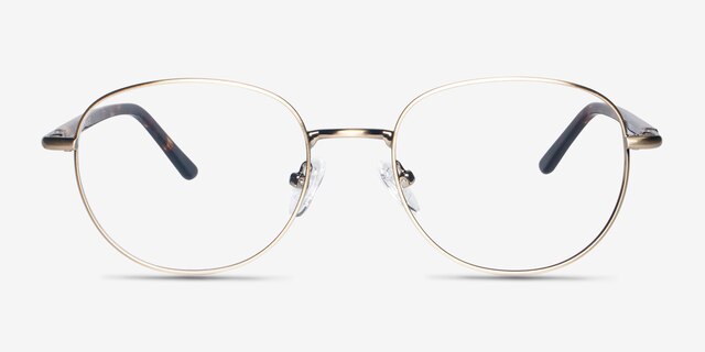 Pensieve Bronze MetalEyeglass Frames from EyeBuyDirect, Front View
