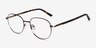 Pensieve Bronze MetalEyeglass Frames from EyeBuyDirect, Angle View