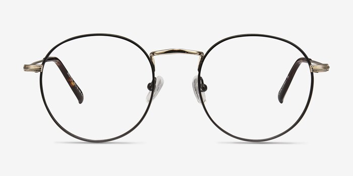 Wistful Black Metal Eyeglass Frames from EyeBuyDirect