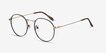 Wistful Black MetalEyeglass Frames from EyeBuyDirect, Angle View