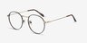 Wistful Black MetalEyeglass Frames from EyeBuyDirect, Angle View