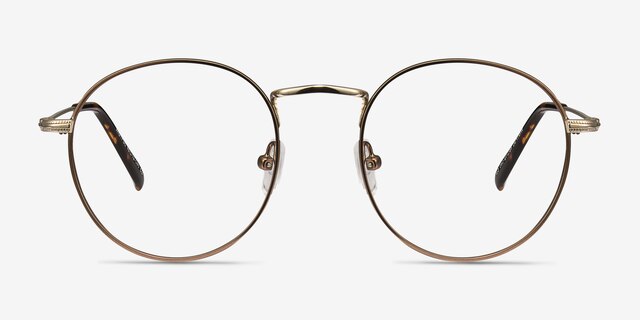 Wistful Coffee MetalEyeglass Frames from EyeBuyDirect, Front View