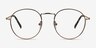 Wistful Coffee MetalEyeglass Frames from EyeBuyDirect, Front View