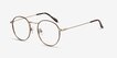 Wistful Coffee MetalEyeglass Frames from EyeBuyDirect, Angle View