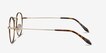 Wistful Coffee MetalEyeglass Frames from EyeBuyDirect, Side View