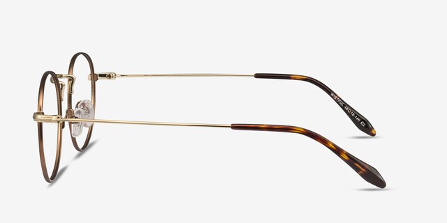 Wistful Coffee MetalEyeglass Frames from EyeBuyDirect, Side View