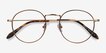 Wistful Coffee MetalEyeglass Frames from EyeBuyDirect, Closed View