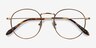 Wistful Coffee MetalEyeglass Frames from EyeBuyDirect, Closed View