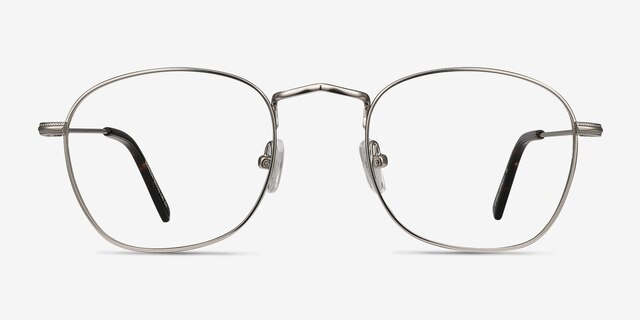 Sonder Silver MetalEyeglass Frames from EyeBuyDirect, Front View