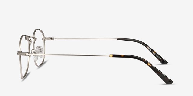 Sonder Silver MetalEyeglass Frames from EyeBuyDirect, Side View