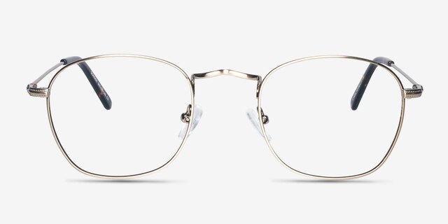 Sonder Bronze MetalEyeglass Frames from EyeBuyDirect, Front View