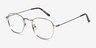 Sonder Bronze MetalEyeglass Frames from EyeBuyDirect, Angle View
