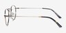 Sonder Bronze MetalEyeglass Frames from EyeBuyDirect, Side View
