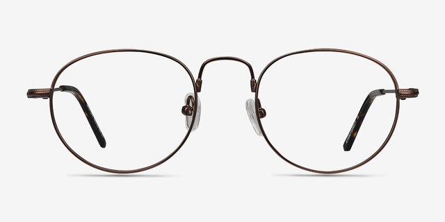 Chutzpa Coffee MetalEyeglass Frames from EyeBuyDirect, Front View