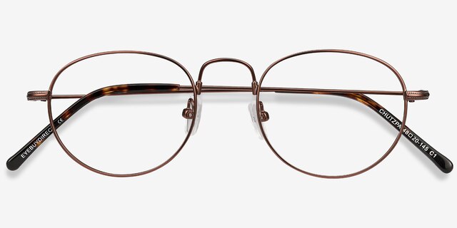 Chutzpa Coffee MetalEyeglass Frames from EyeBuyDirect, Closed View