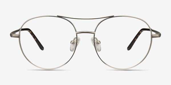 Cassini Silver Metal Eyeglass Frames