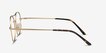 Cassini Golden MetalEyeglass Frames from EyeBuyDirect, Side View