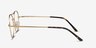 Cassini Golden MetalEyeglass Frames from EyeBuyDirect, Side View