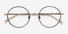 Synapse Noir MétalMontures de lunettes de vue d'EyeBuyDirect, Vue Rapprochée