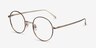 Synapse Brown MetalEyeglass Frames from EyeBuyDirect, Angle View