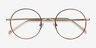 Synapse Brown MetalEyeglass Frames from EyeBuyDirect, Closed View