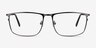 Typha Gunmetal MetalEyeglass Frames from EyeBuyDirect, Front View