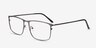 Typha Gunmetal MetalEyeglass Frames from EyeBuyDirect, Angle View