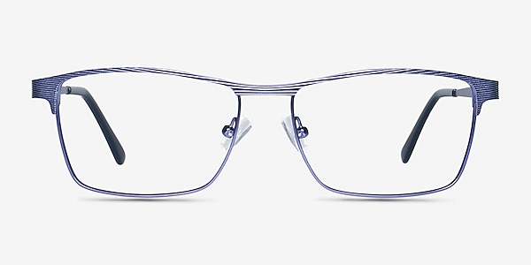 Caliber Blue Metal Eyeglass Frames