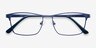 Caliber Blue MetalEyeglass Frames from EyeBuyDirect, Closed View