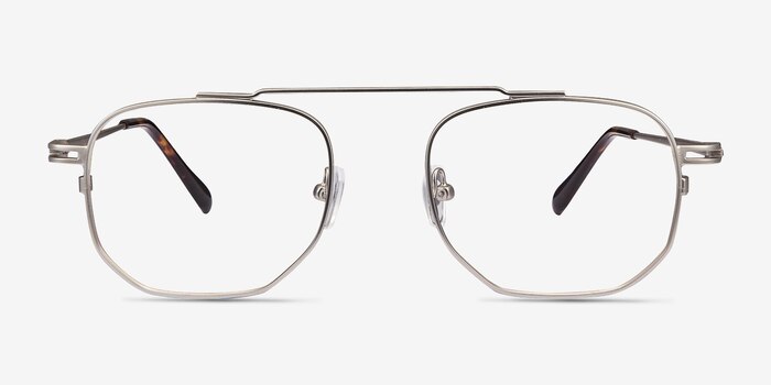 Cordon Matte Silver Métal Montures de lunettes de vue d'EyeBuyDirect