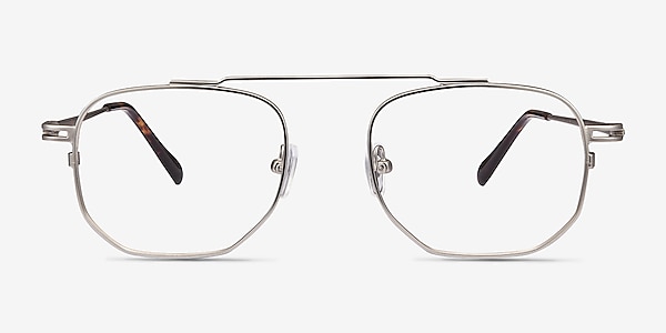 Cordon Matte Silver Metal Eyeglass Frames