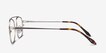 Cordon Matte Silver MetalEyeglass Frames from EyeBuyDirect, Side View