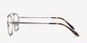 Cordon Matte Silver MetalEyeglass Frames from EyeBuyDirect, Side View