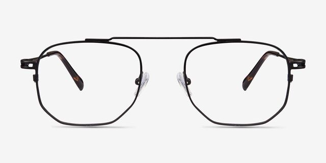 Cordon Black MetalEyeglass Frames from EyeBuyDirect, Front View