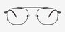 Cordon Black MetalEyeglass Frames from EyeBuyDirect, Front View