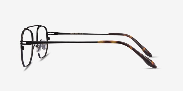 Cordon Black MetalEyeglass Frames from EyeBuyDirect, Side View