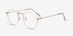 Wistful Matte Pink MetalEyeglass Frames from EyeBuyDirect, Angle View