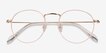 Wistful Matte Pink MetalEyeglass Frames from EyeBuyDirect, Closed View