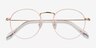 Wistful Matte Pink MetalEyeglass Frames from EyeBuyDirect, Closed View