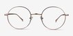 Synapse Rose Gold MetalEyeglass Frames from EyeBuyDirect, Front View