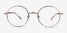 Synapse Rose Gold MetalEyeglass Frames from EyeBuyDirect, Front View