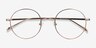 Synapse Rose Gold MetalEyeglass Frames from EyeBuyDirect, Closed View